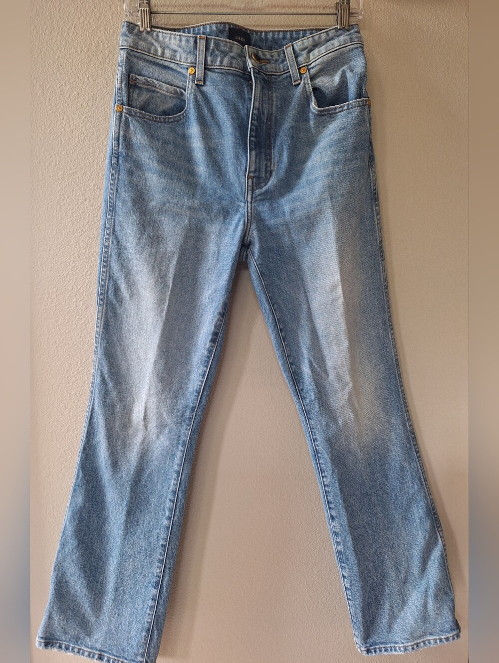 Khaite Vivian Jeans High Rise Cotton Blend Womens 28x28